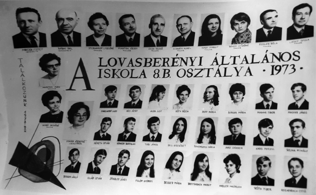 8. b osztály 1973.